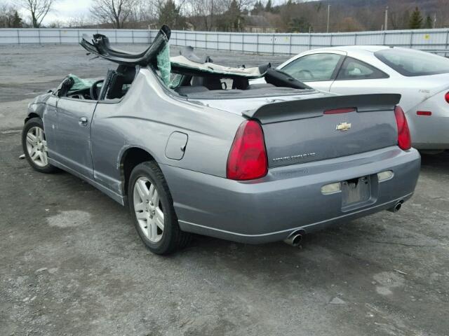 2G1WN151569404230 - 2006 CHEVROLET MONTE CARL ნაცრისფერი ფოტო 3