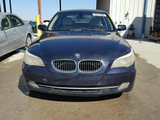 WBANU53568CT11390 - 2008 BMW 528 I BLUE photo 9