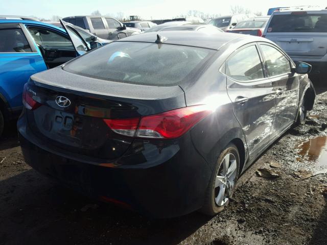 5NPDH4AE6DH370213 - 2013 HYUNDAI ELANTRA GL BLACK photo 4