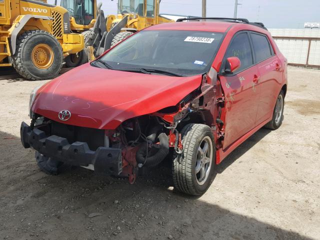 2T1KU40EX9C077154 - 2009 TOYOTA COROLLA MA RED photo 2