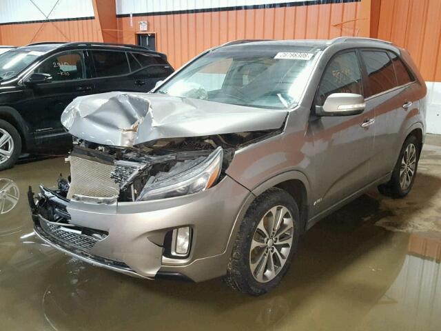 5XYKWDA72FG639218 - 2015 KIA SORENTO SX GRAY photo 2