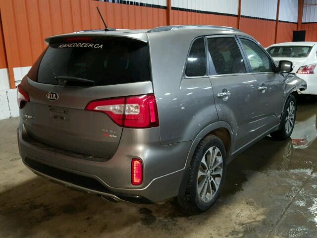 5XYKWDA72FG639218 - 2015 KIA SORENTO SX GRAY photo 4