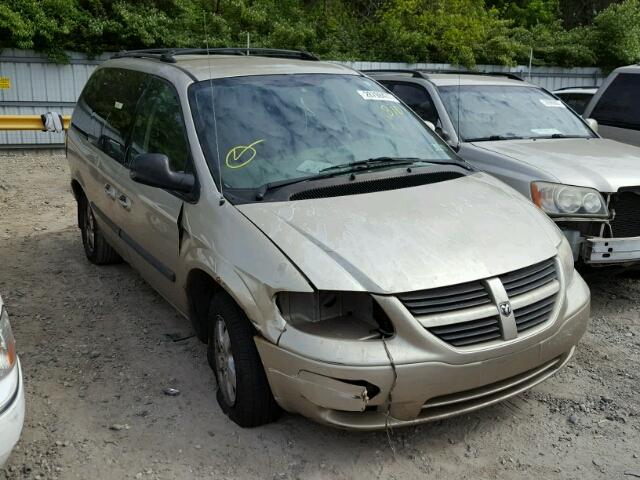 1D4GP45R25B112256 - 2005 DODGE CARAVAN SX TAN photo 1