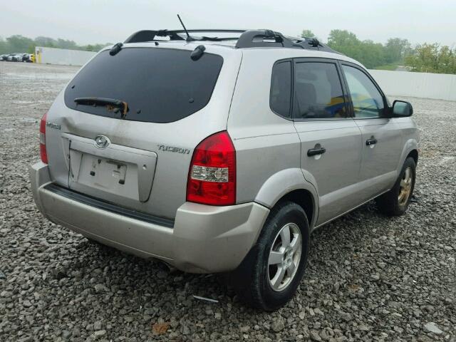 KM8JM12B36U404081 - 2006 HYUNDAI TUCSON GL SILVER photo 4