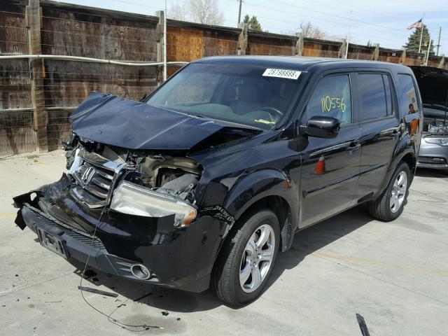 5FNYF4H64CB001689 - 2012 HONDA PILOT EXL BLACK photo 2