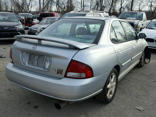 3N1AB51A73L735412 - 2003 NISSAN SENTRA SE- SILVER photo 4