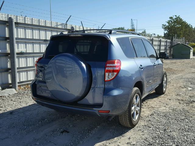 2T3ZF4DV5BW098184 - 2011 TOYOTA RAV4 BLUE photo 4