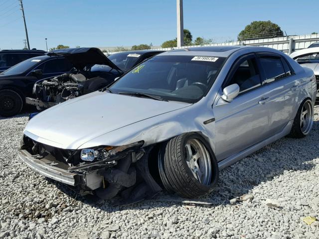 19UUA66275A054635 - 2005 ACURA TL SILVER photo 2