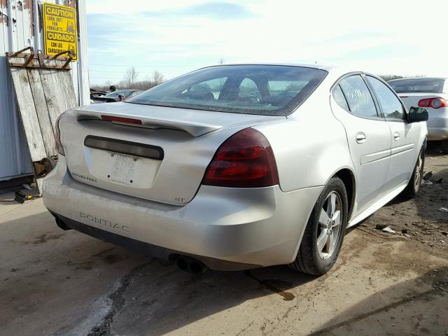 2G2WS522651129120 - 2005 PONTIAC GRAND PRIX SILVER photo 4