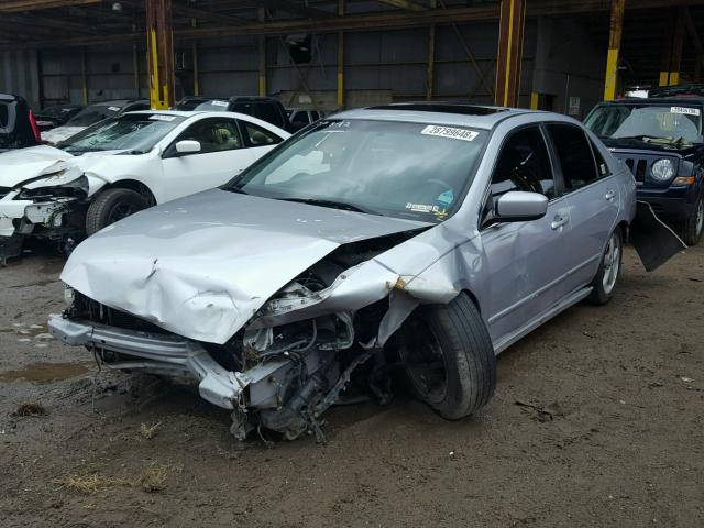 1HGCM56885A191875 - 2005 HONDA ACCORD EX SILVER photo 2