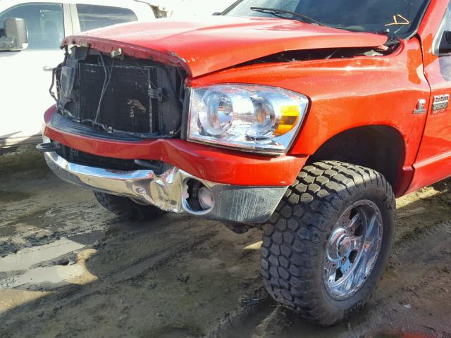 1D7KS28CX7J517782 - 2007 DODGE RAM 2500 S RED photo 9