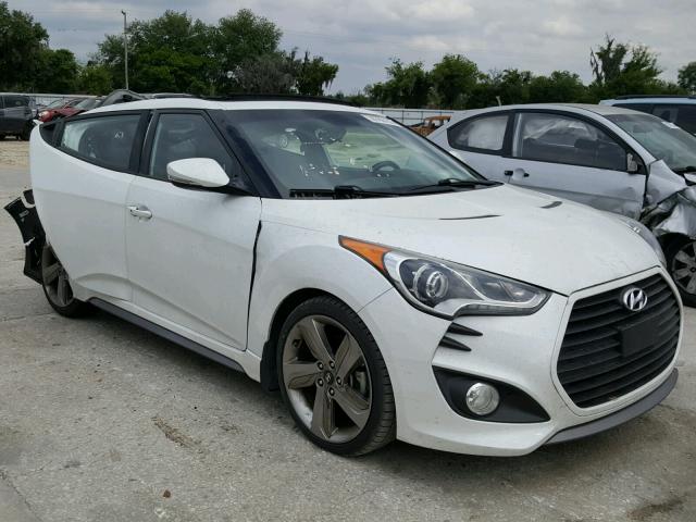 KMHTC6AE3FU226421 - 2015 HYUNDAI VELOSTER T WHITE photo 1