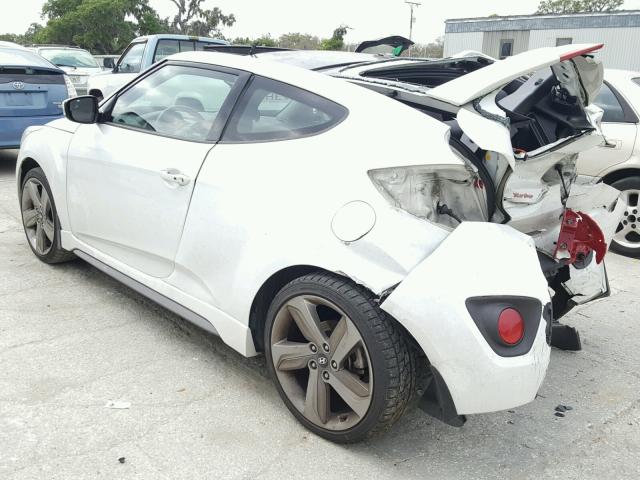 KMHTC6AE3FU226421 - 2015 HYUNDAI VELOSTER T WHITE photo 3