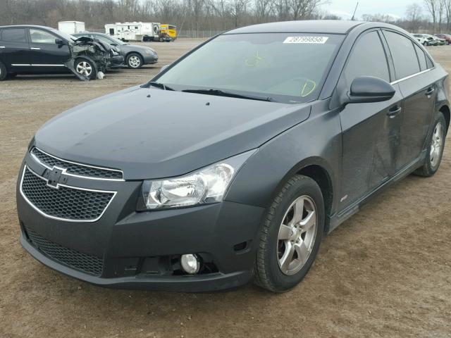 1G1PF5S92B7287138 - 2011 CHEVROLET CRUZE LT BLACK photo 2