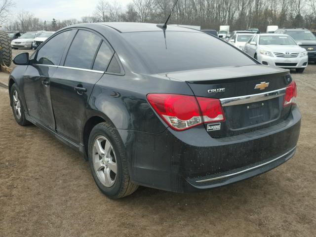 1G1PF5S92B7287138 - 2011 CHEVROLET CRUZE LT BLACK photo 3