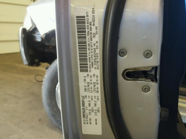 3C63R3DL8EG278549 - 2014 RAM 3500 SLT SILVER photo 10