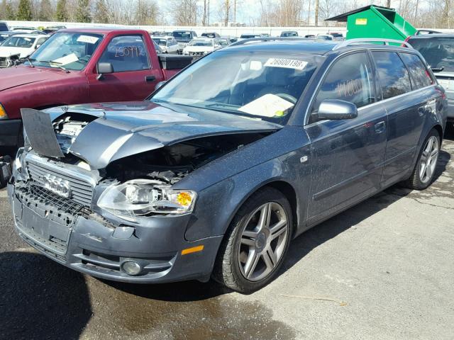 WAUKF68E05A489735 - 2005 AUDI A4 2.0T AV GRAY photo 2