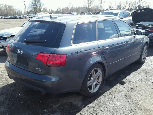 WAUKF68E05A489735 - 2005 AUDI A4 2.0T AV GRAY photo 4