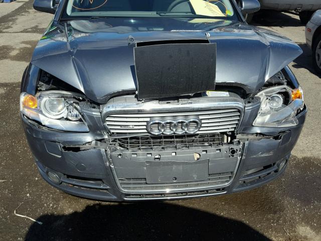 WAUKF68E05A489735 - 2005 AUDI A4 2.0T AV GRAY photo 9