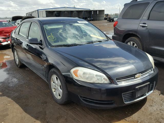 2G1WT58K369129619 - 2006 CHEVROLET IMPALA LT BLACK photo 1