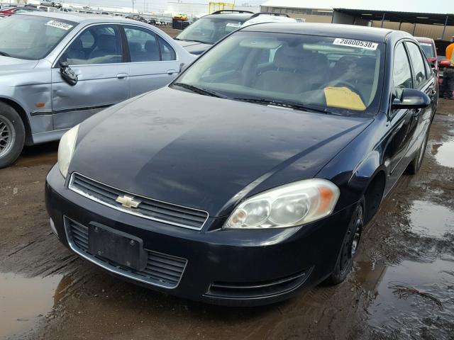 2G1WT58K369129619 - 2006 CHEVROLET IMPALA LT BLACK photo 2