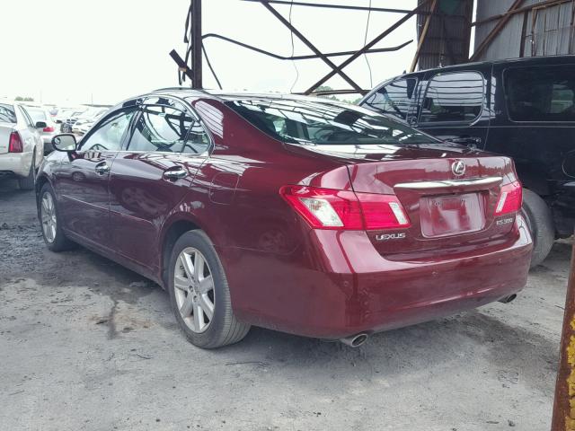 JTHBJ46G582215888 - 2008 LEXUS ES 350 RED photo 3