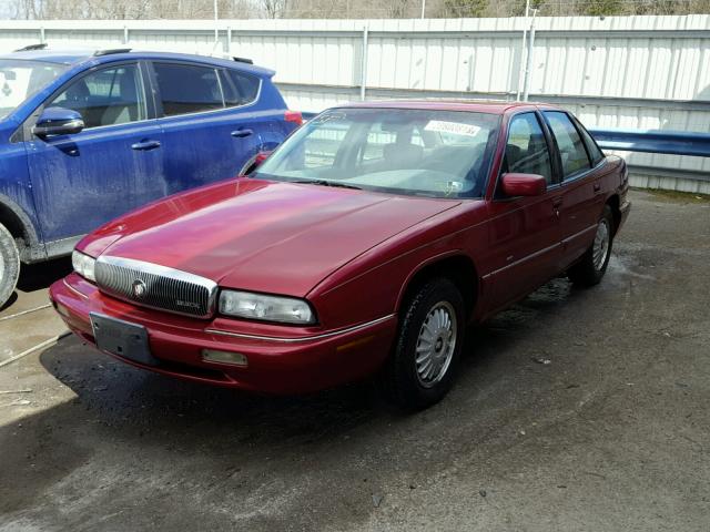 2G4WB52L1S1465317 - 1995 BUICK REGAL CUST MAROON photo 2