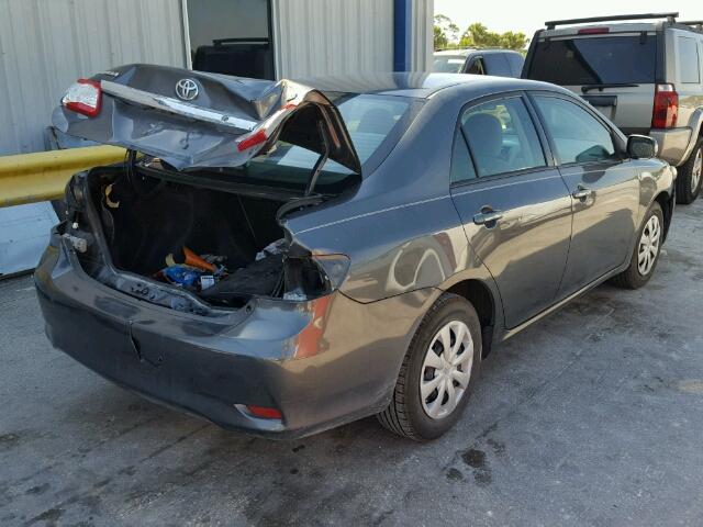 2T1BU4EE8BC725458 - 2011 TOYOTA COROLLA BA GRAY photo 4