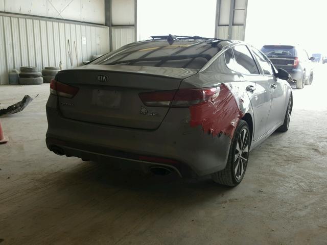 5XXGV4L26GG032366 - 2016 KIA OPTIMA SXL GRAY photo 4