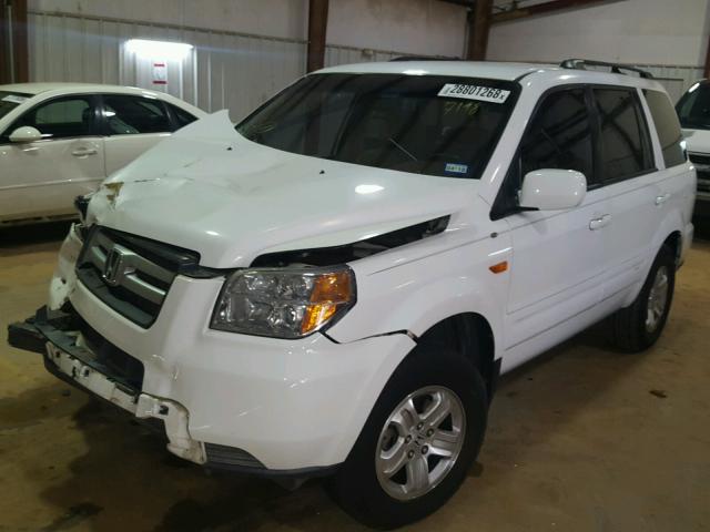 5FNYF28248B027198 - 2008 HONDA PILOT VP WHITE photo 2