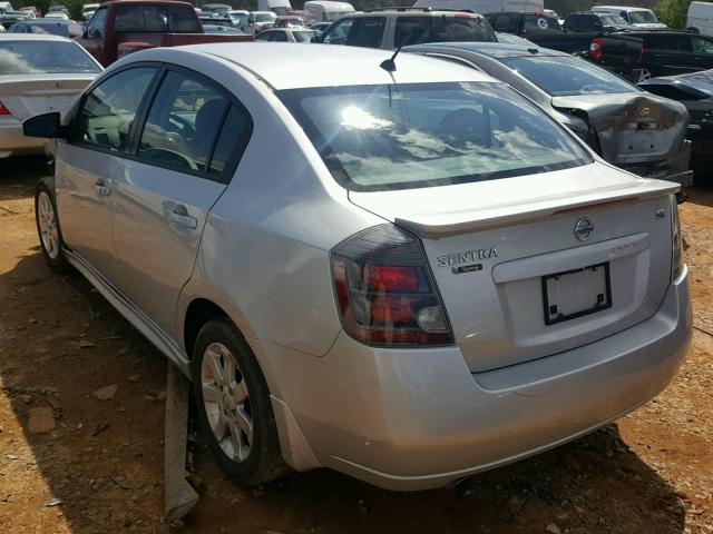 3N1AB6AP9AL673910 - 2010 NISSAN SENTRA 2.0 SILVER photo 3