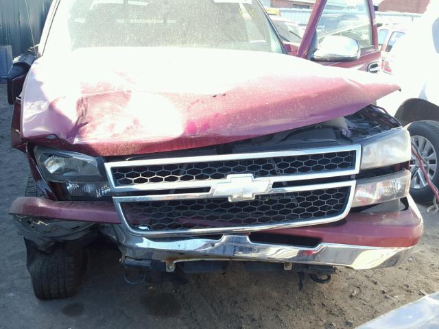 1GCEK19Z27E165391 - 2007 CHEVROLET SILVERADO RED photo 7