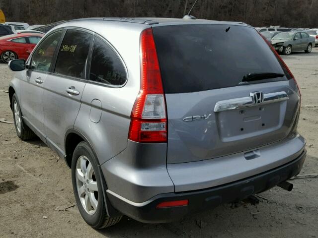 JHLRE48748C058448 - 2008 HONDA CR-V EXL SILVER photo 3