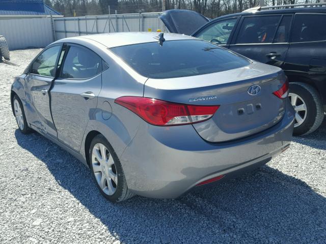 KMHDH4AE4CU461951 - 2012 HYUNDAI ELANTRA GL SILVER photo 3