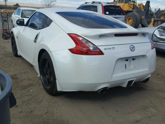 JN1AZ44E59M408817 - 2009 NISSAN 370Z WHITE photo 3