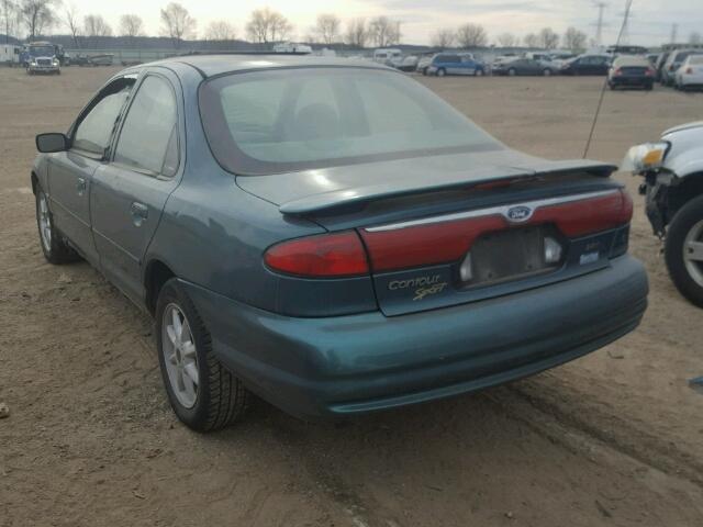 1FAFP66L8WK228602 - 1998 FORD CONTOUR LX GREEN photo 3