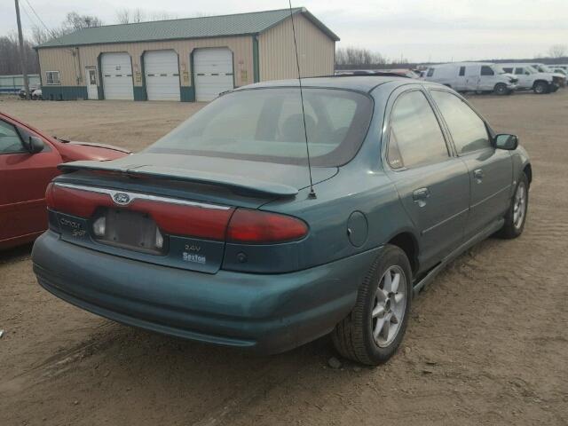 1FAFP66L8WK228602 - 1998 FORD CONTOUR LX GREEN photo 4