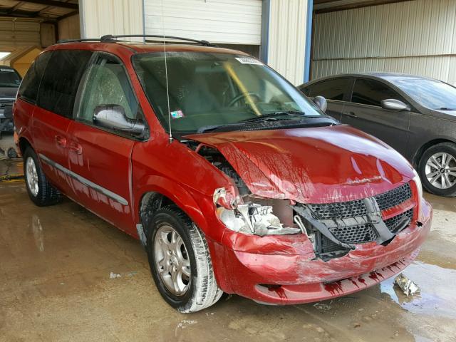 1D4GP45R94B531347 - 2004 DODGE CARAVAN SX RED photo 1