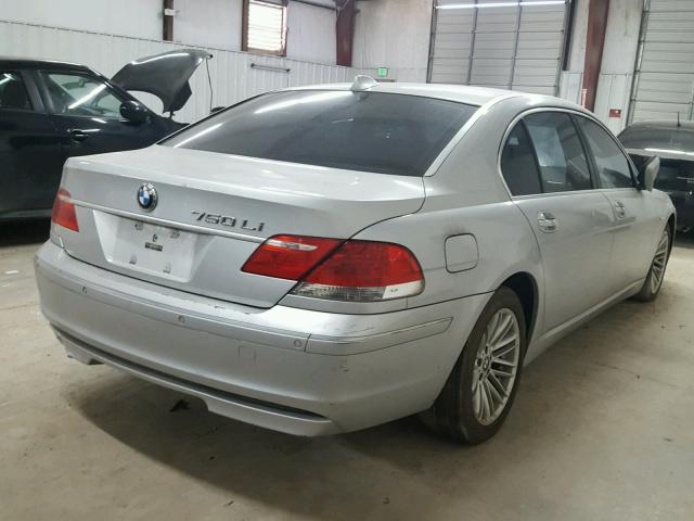 WBAHN83596DT34858 - 2006 BMW 750 LI SILVER photo 4