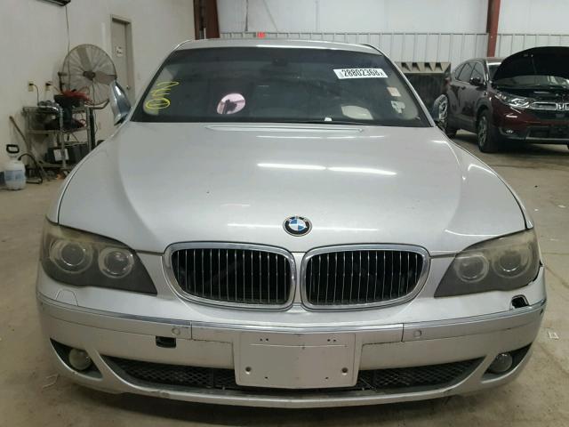 WBAHN83596DT34858 - 2006 BMW 750 LI SILVER photo 9