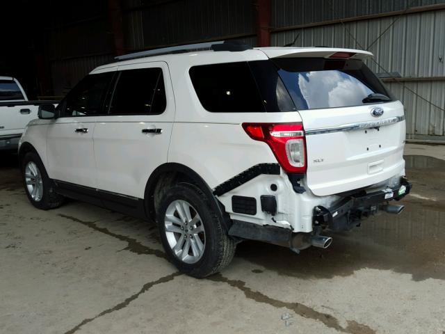 1FM5K7D87DGA01583 - 2013 FORD EXPLORER X WHITE photo 3