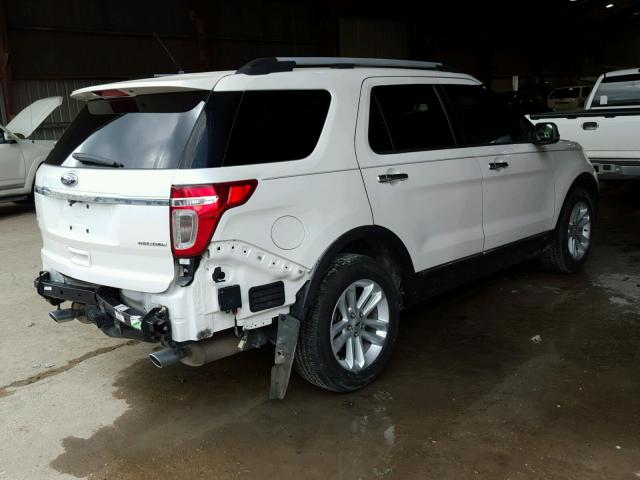 1FM5K7D87DGA01583 - 2013 FORD EXPLORER X WHITE photo 4