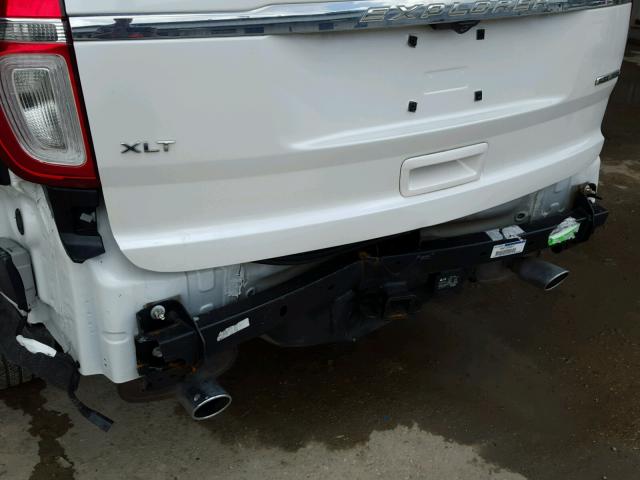 1FM5K7D87DGA01583 - 2013 FORD EXPLORER X WHITE photo 9