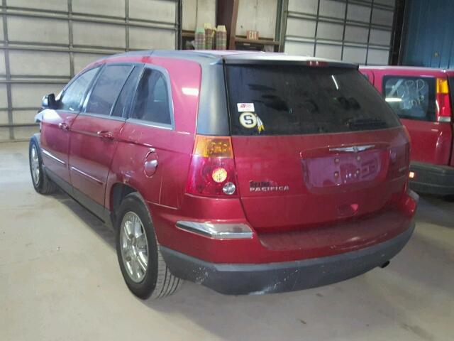 2C8GF68454R627794 - 2004 CHRYSLER PACIFICA BURGUNDY photo 3