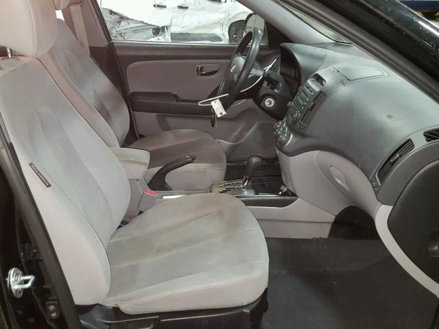 KMHDU4AD0AU855768 - 2010 HYUNDAI ELANTRA BL BLACK photo 5