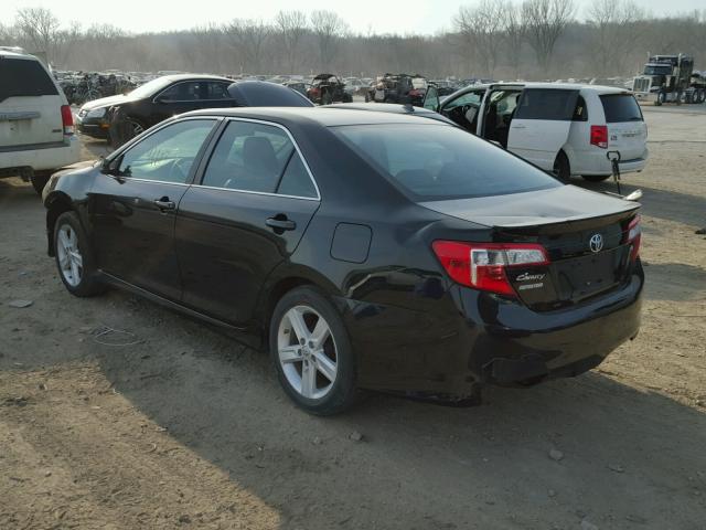 4T1BF1FKXDU638742 - 2013 TOYOTA CAMRY L BLACK photo 3