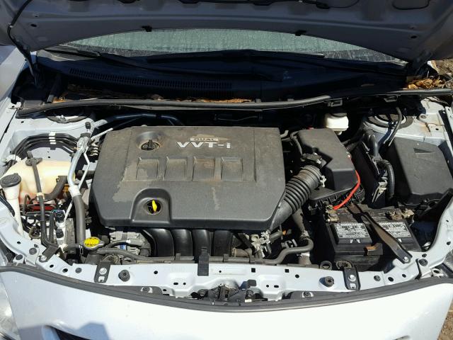 2T1BU4EE1AC494904 - 2010 TOYOTA COROLLA BA SILVER photo 7