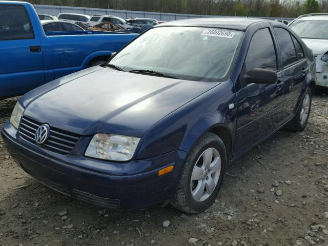 3VWSP69M63M164865 - 2003 VOLKSWAGEN JETTA GLS BLUE photo 2