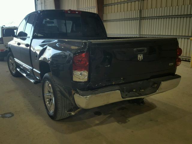 1D7HA18267J573281 - 2007 DODGE RAM 1500 S BLACK photo 3