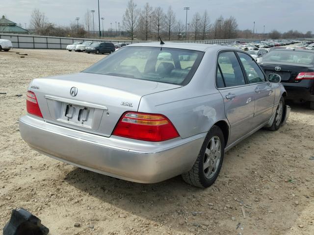 JH4KA96542C000984 - 2002 ACURA 3.5RL SILVER photo 4